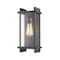 Z-Lite Fallow 1 Light Outdoor Wall Sconce, Black And Clear Seedy 565S-BK - alternate 1